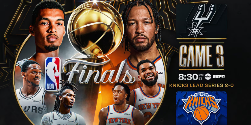 كيفية مشاهدة المباراة 3 من نهائي الـNBA بين نيكس وسبيرز؟ البث المباشر المجاني، والقناة التلفزيونية، ووقت البداية في معاينة شاملة